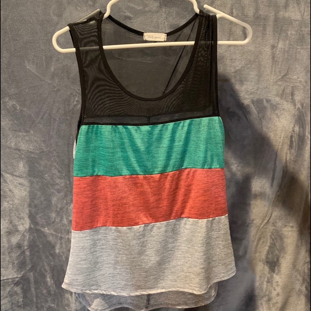 Black Mesh Tank